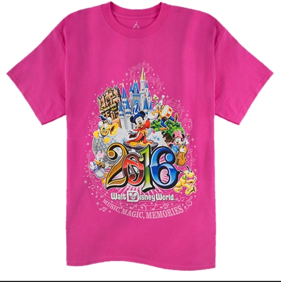 Disney Tops Walt Disney World 26 Pink Shortsleeved Tshirt Size Xl Poshmark